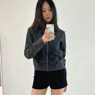 utility denim jacket