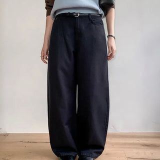 Buttery Cotton Wide Pants, Straight Pants, Straight Cotton Trousers, Lower Body Coverage, Wedding Guest Look, Work Look, Autumn, Autumn Pants