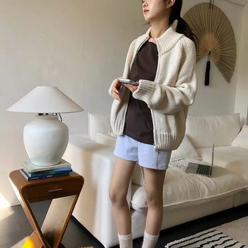 Dove Knit Zip-up -