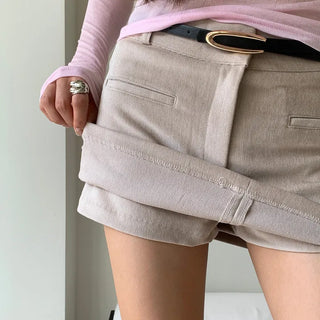 Teddia Corduroy Skirt Pants
