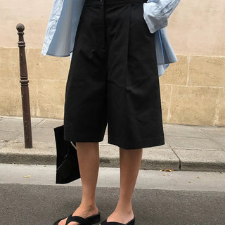 Peanut Elastic Bermuda Pants