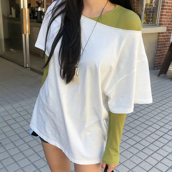 Apple Off-Shoulder Top -
