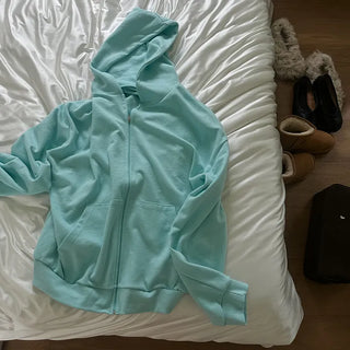Easy Loose Fit Zip-Up Hoodie