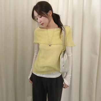 Eden Mohair Off-Shoulder Knit