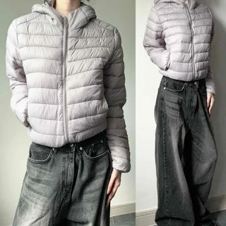 Hooded Lightweight Bubble Padded Jacket