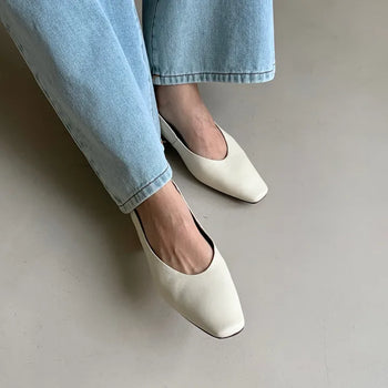 Maeve Square Low Heel