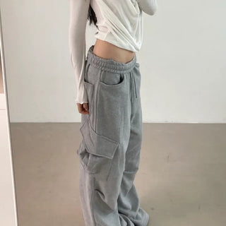 oversized cargo sweatpants