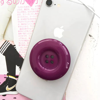 (Genuine MagSafe / 4 colors) Breeze Button Smart Talk Autumn Smart Grip Phone Decor Button Finger Talk iPhone Galaxy Mobile Phone Stand