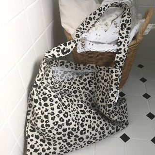 (2 colors) Leopard Eco Bag Leopard Print Shoulder Bag Autumn Bag