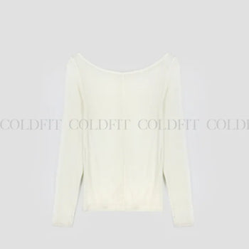 Tencel wool boatneck t-shirt