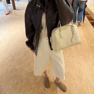 Copenhagen Leather Jacket  Loose-fit leather outerwear