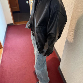 Copenhagen Leather Jacket  Loose-fit Leather Outerwear