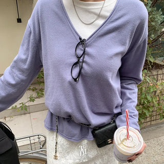 Fly V-neck Knit