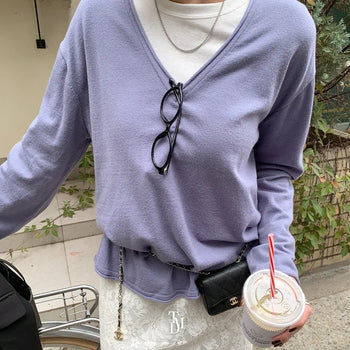 Fly V-neck Knit