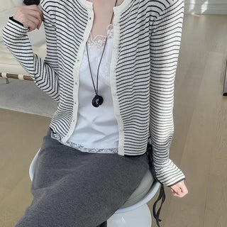 Pia Striped Cardigan