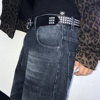 Y2K Dark Rock Chic Studded Belt
