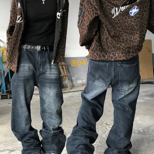 Unisex Banon Vintage Hip Semi-Flare Denim (2 colors)
