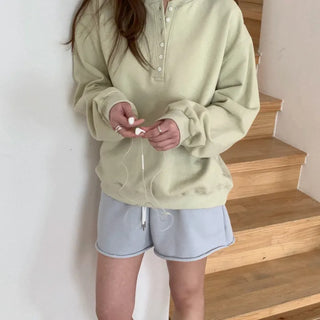 Davi Button Sweatshirt