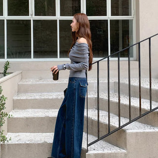 DY Back Pocket Denim Pants