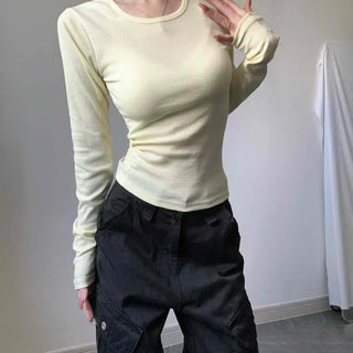 Delicate Fit Inner U-Neck Long Sleeve T-Shirt