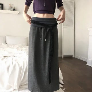 Dilly Folding Long Skirt