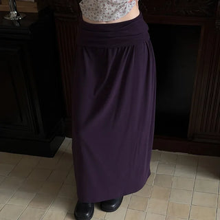 Todd Folding Flare Long Skirt