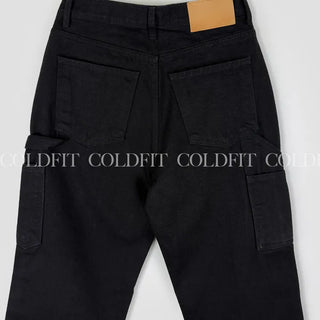 Straight Work Black Pants