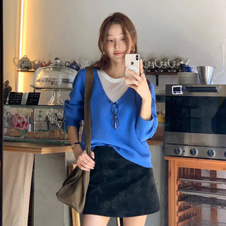 Amin Leather Mini Skirt Pants