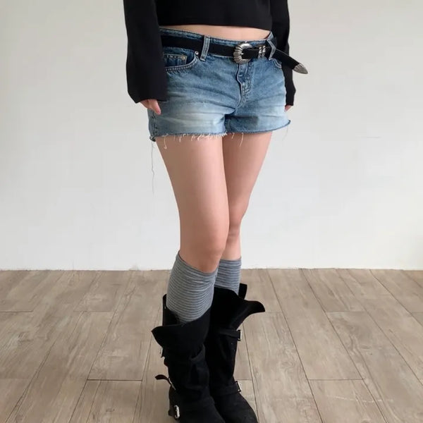 Striped leg warmers