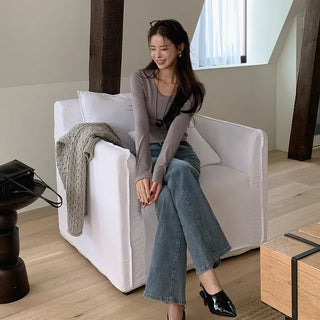 Onta Padded Corduroy Bootcut Pants