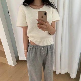 Puff Wool Hair Knit