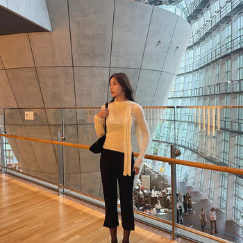 Slimming Wool Ribbed Knit -