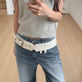 Suede keyring belt