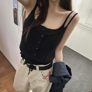 Made. Melting Punching Sleeveless Knit