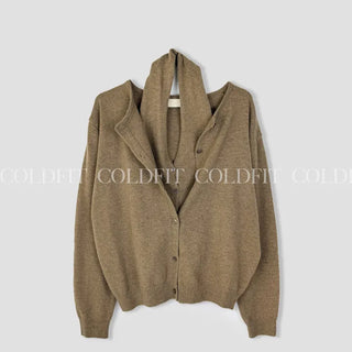 Halter Cardigan Knit Set