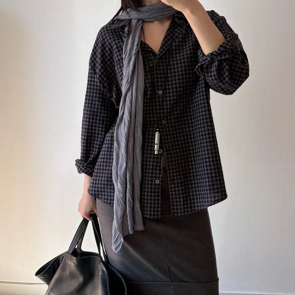 Alders Vintage Loose Fit Check Shirt