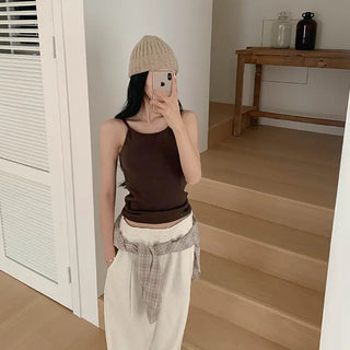 Merven layered sleeveless top