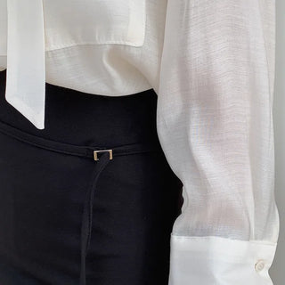 Anchory belt mini skirt