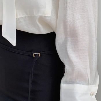 Anchory belt mini skirt