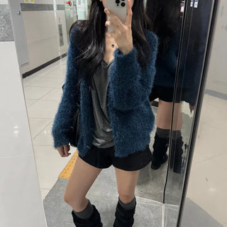 [Soft and fluffy..] Shufia Fur Over Cardigan