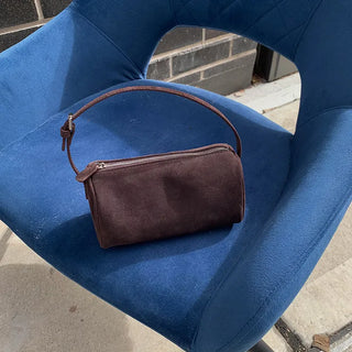 Tag Suede Mini Bag