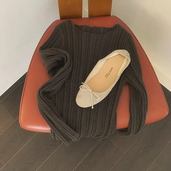 Ronnie Boucle Ribbed Knit -