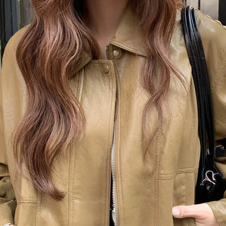AP Leather Blouson Jumper