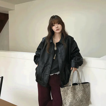 Britton Leather Blouson -