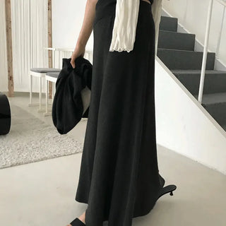 Musk Alpaca Elastic Skirt