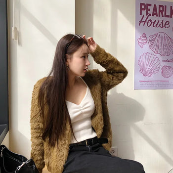 Pose Fur Cardigan -