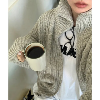 hachi twist 2way zip up