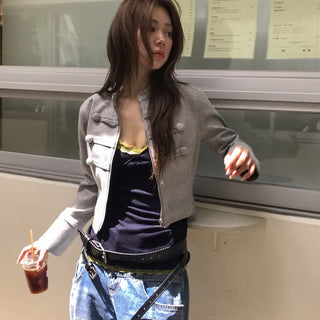 button chic cotton jacket