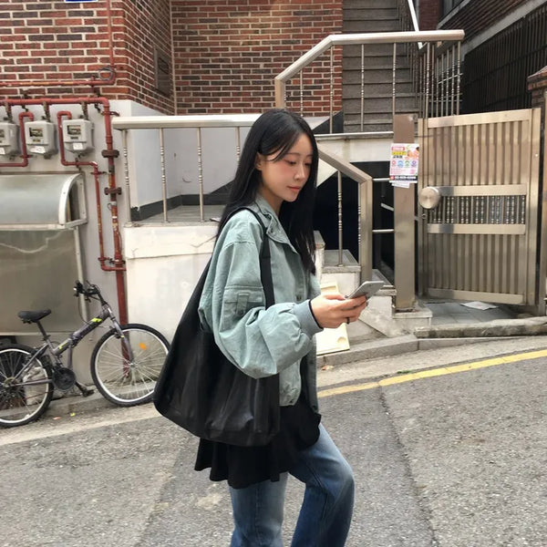 Pigment High-Neck Blouson Jacket