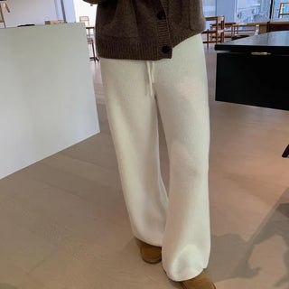 Cashmere Wool Knit Pants